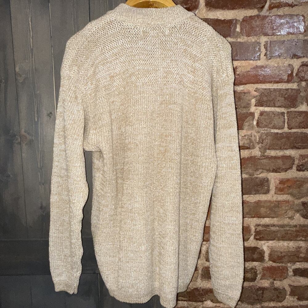 Vintage Midwest Traders Fisherman Oversized Sweater Henley Cabincore Ski Lodge M - Picture 5 of 8